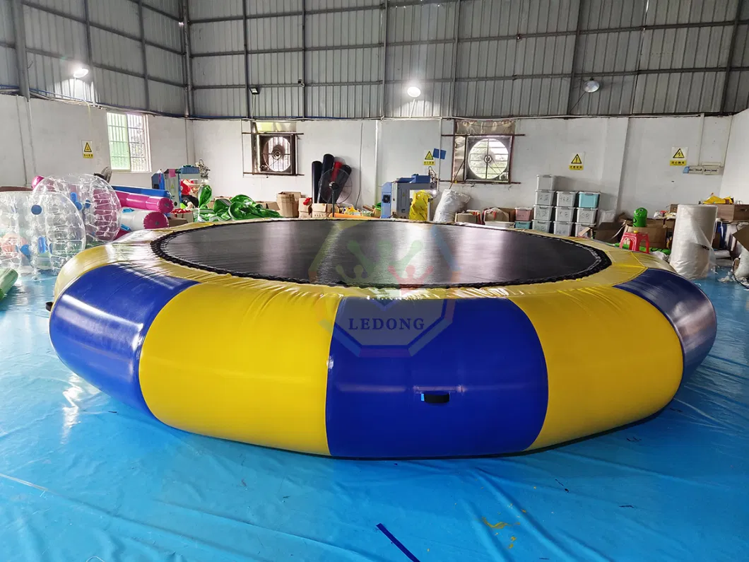 Customized Outdoor Playground Inflatable Trampoline Bouncy Inflatable Water Trampoline