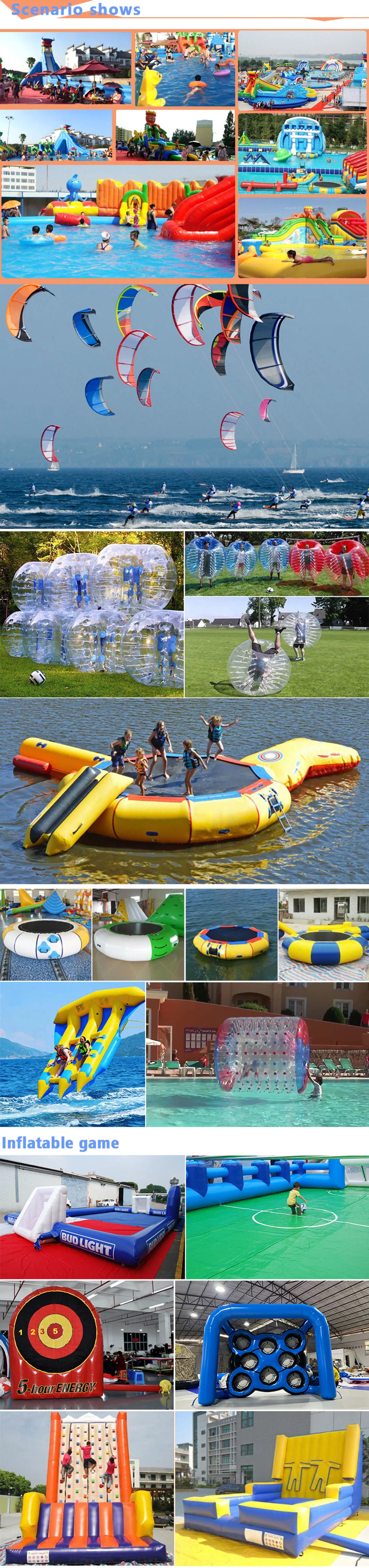 3.3m Jump Water Floating Trampolines Inflatable Water Trampolines with Slide for Amusement Park