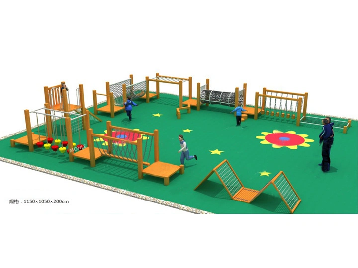 Garden Fitness Kindergarten Wooden Climbing Frame Swing Bridge Drilling Hole Crawling Children Large Physical Training Outdoor Combination Toy