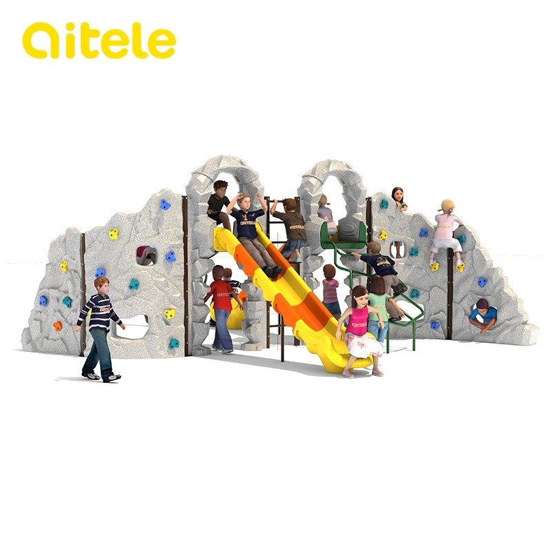 Outdoor Garden Exercise Climbing Frame with Slide for Kids