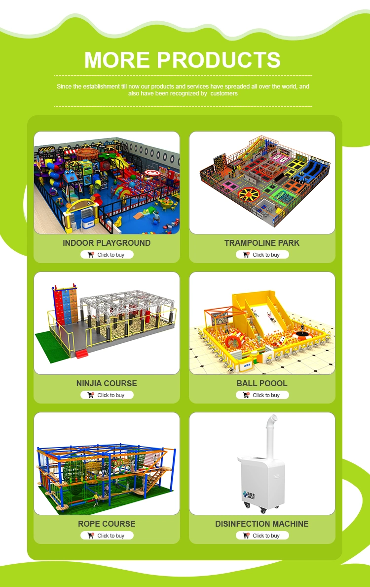 Large Funny Slide Child Indoor Infloor Trampoline Park