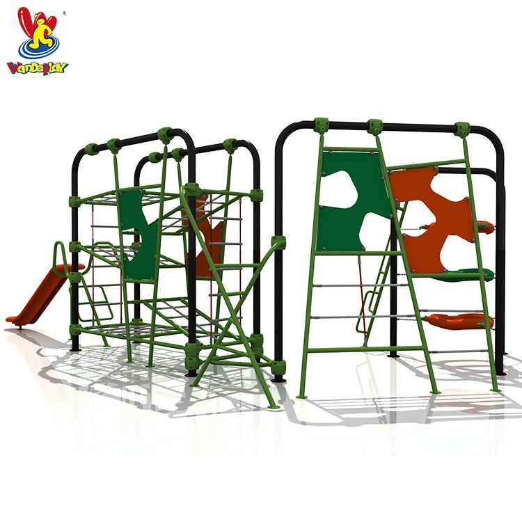 Outdoor Climbing Rope Net Plastic Slide Playground Equipment