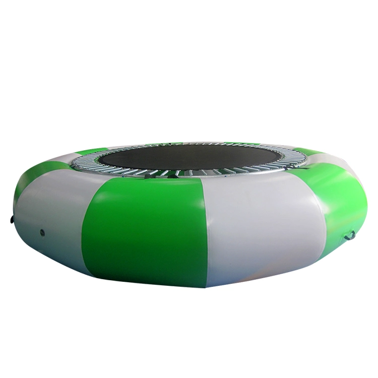 Factory Commercial Large Durable Water Bouncer Round Inflatable Floating Trampoline