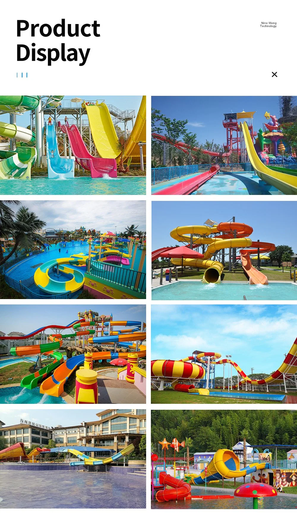 The Best-Selling Commercial Outdoor Water Park Equipment, Rainbow Spiral Slide