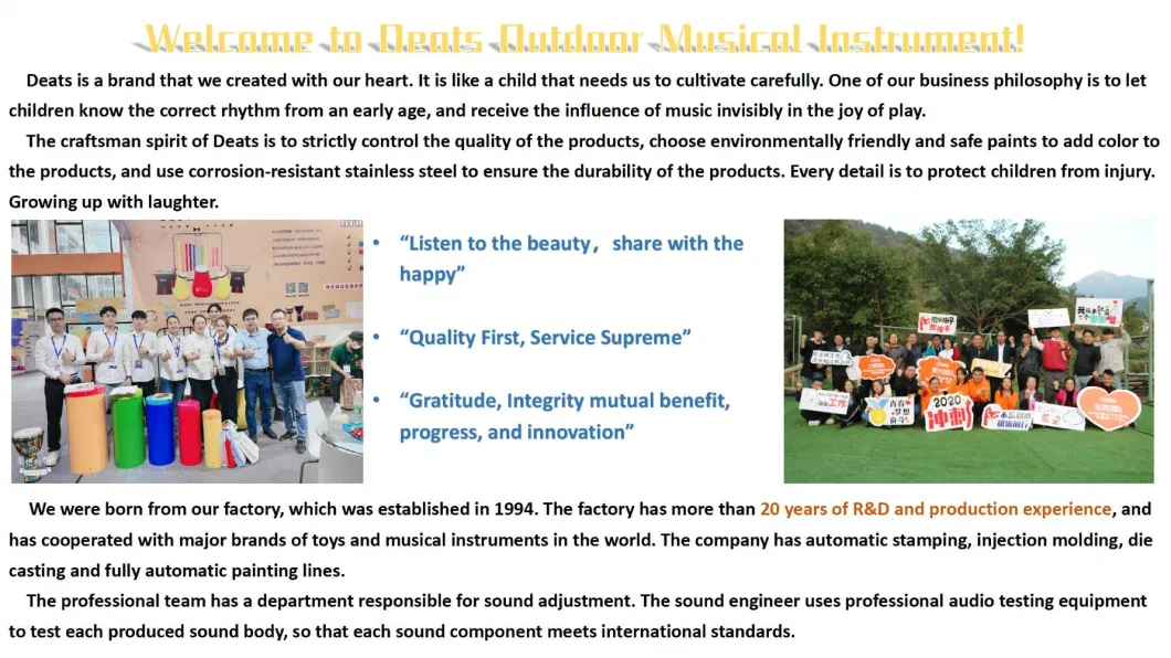 New Outdoor Amusement Park Musical Equipment Outdoor Musical Instruments Playground for Sales