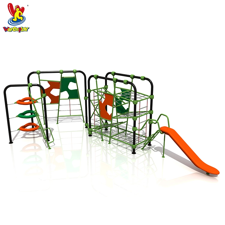 Outdoor Climbing Rope Net Plastic Slide Playground Equipment