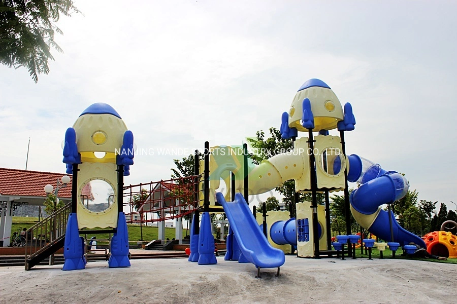TUV Approved Plastic Outdoor Children Playsets Tube Slide