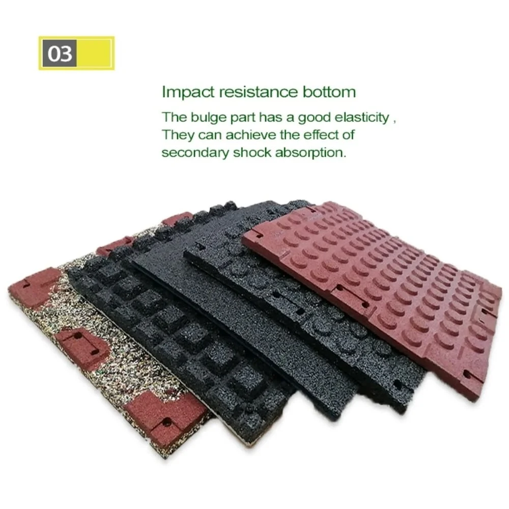 Protective Exercise Safety Rubber Sheet Rubber Floor Tiles Rubber Flooring Mats for Gym Sports Court