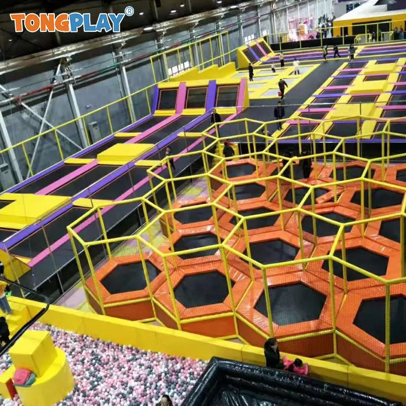 Indoor Amusement Park Play Center Trampoline Park Playground Indoor Trampoline with Slide for Kid