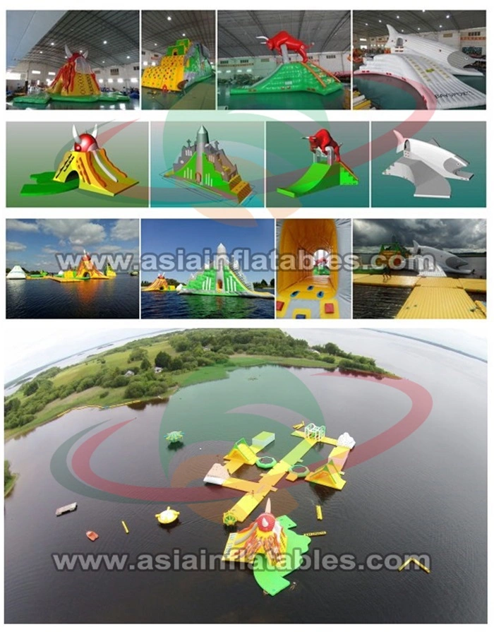 Inflatable Aqua Island Floating Aqua Park