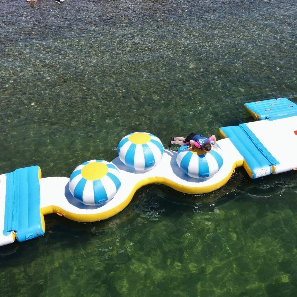 Customized Floating Water Park Equipment - Floating Water Trampoline for Sale - Water Bouncers