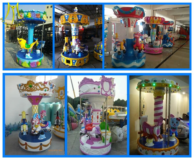 Hansel Christmas Kids 6 Seats Carousel Amusement Park Ride for Family Rides