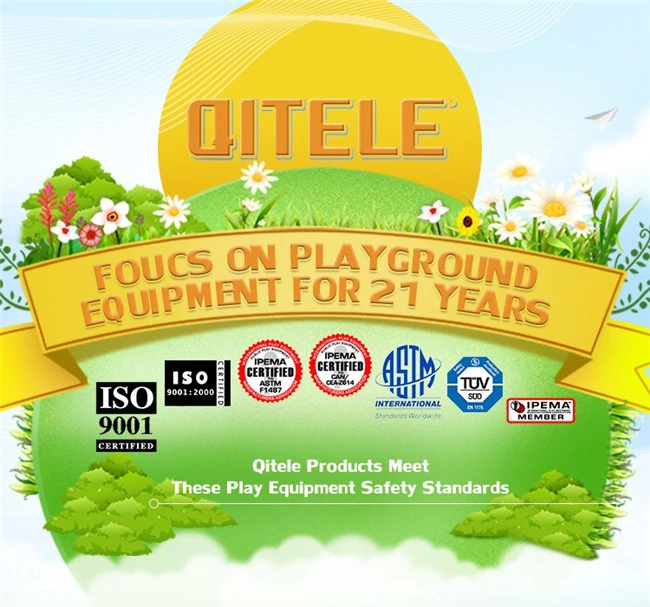 Plastic Kids Slide 4m for Amusement Park