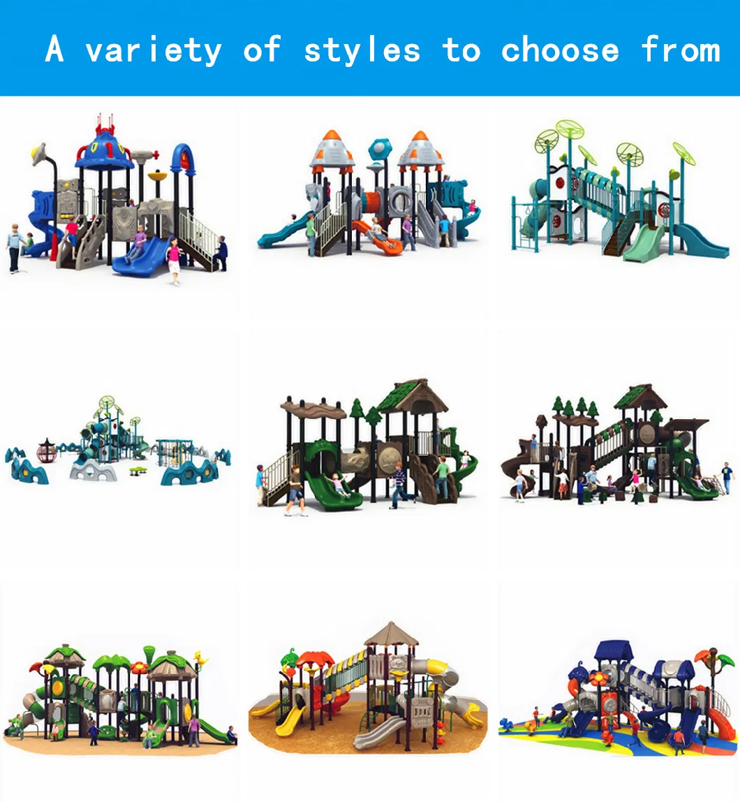 Outdoor Children&prime;s Amusement Park Slide Playground Wooden Climbing Swing Frame