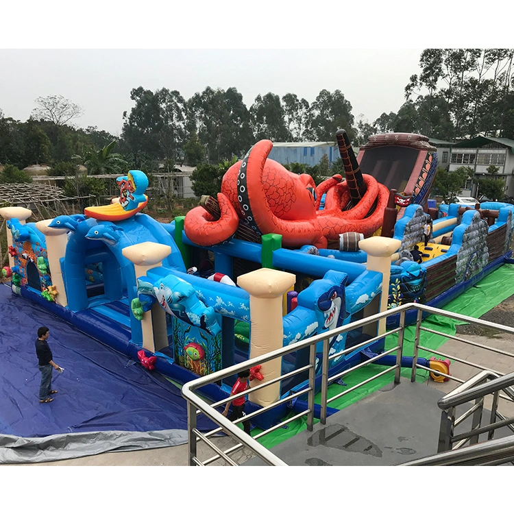 Cheap Price Land Kids Zone Inflatable Air Bouncy Castle Combo Slide Wet Dry Slides in Sale Inflatable Mutli Play Playground Kids