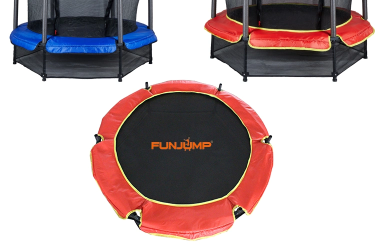 Funjump Heavy Duty Frame Round 55 Inch Kids Trampoline with Protecting Net and Safety Pad