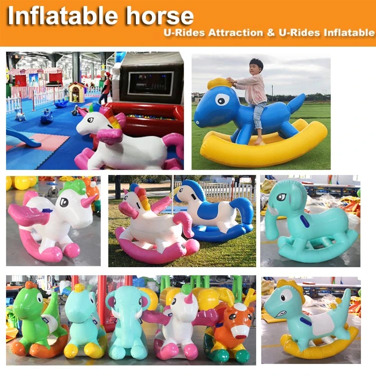 Inflatable Rocking Horse Big Toy Horses For Fun