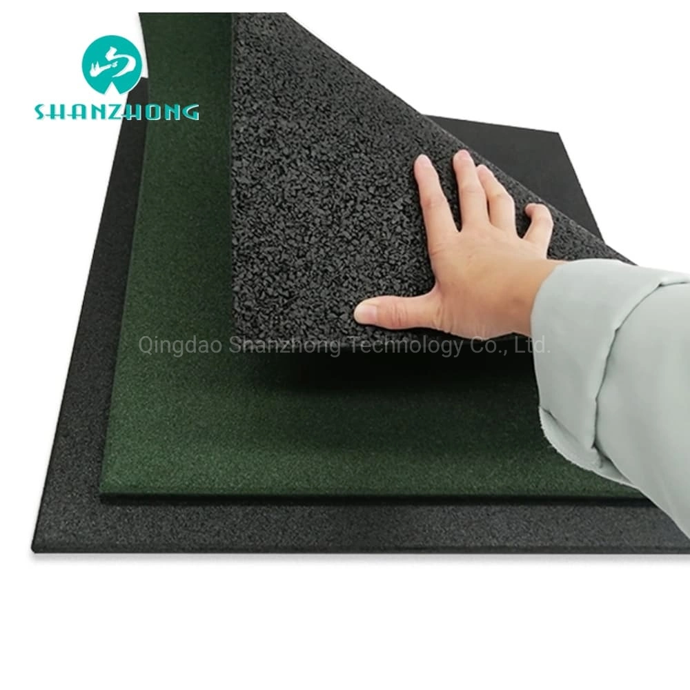 Protective Exercise Safety Rubber Sheet Rubber Floor Tiles Rubber Flooring Mats for Gym Sports Court