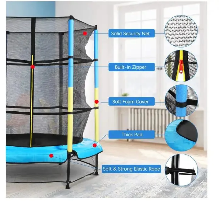 Competitive Price Adults Large Trampolines Cardio Outdoor Trampoline with Enclosures