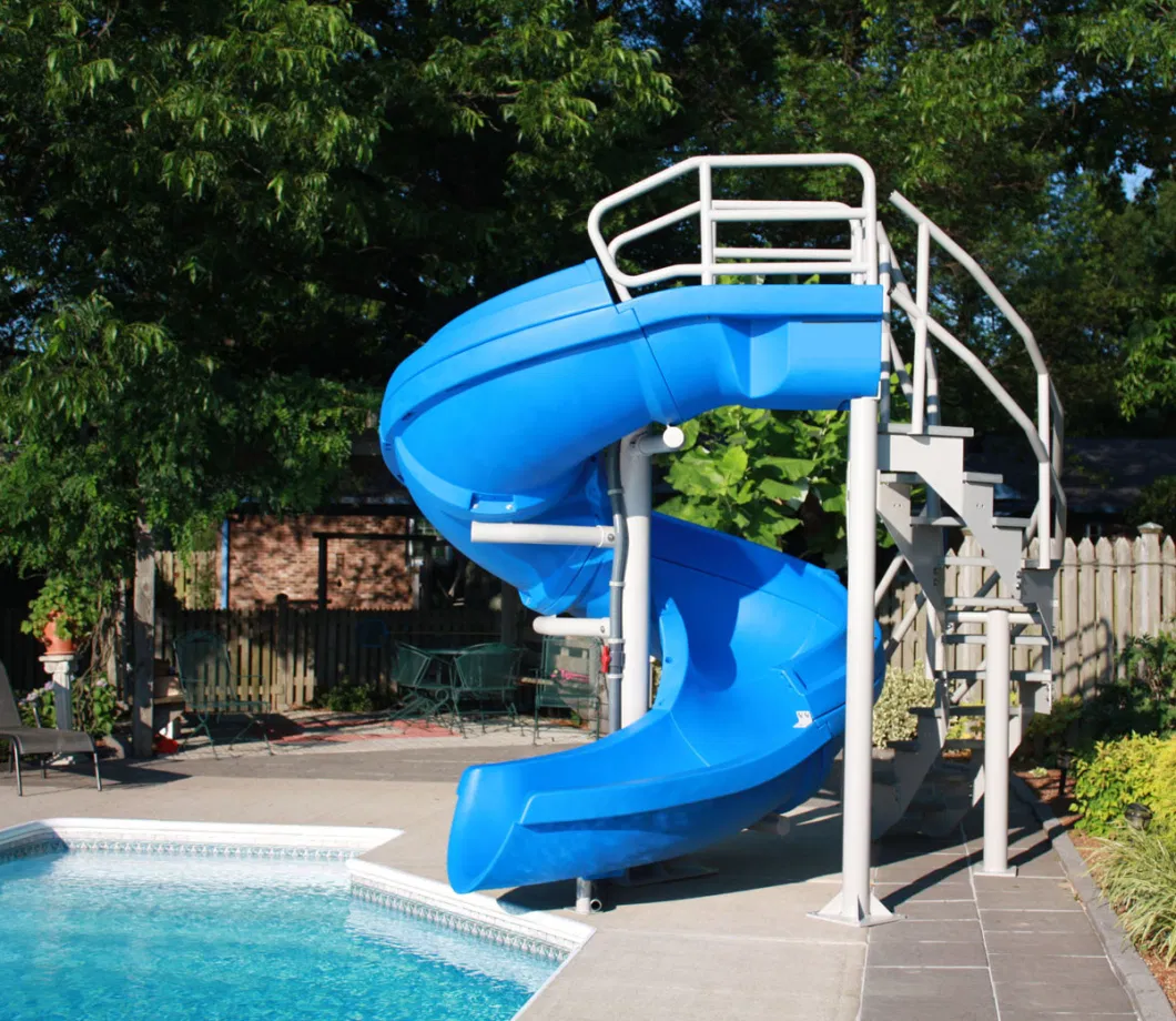 Outdoor Water Park Playground Pool Games Spiral Tube Slide