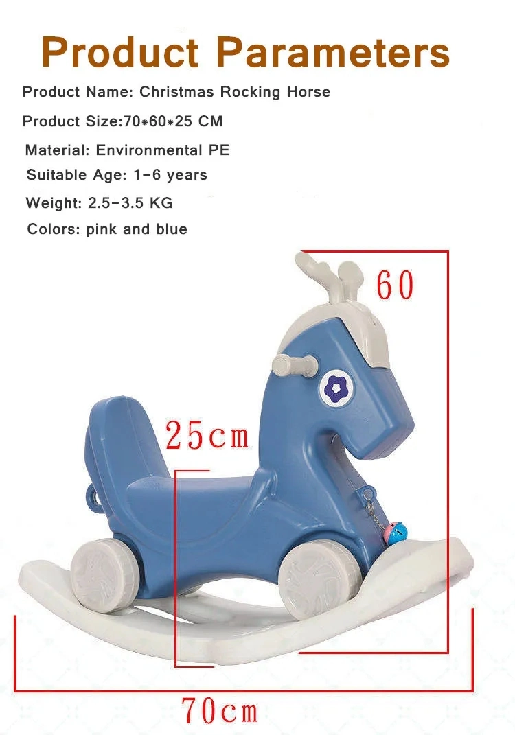 Newest Popular Design Animal Style Children Indoor Playground Rocking Horse Toy Baby Chair