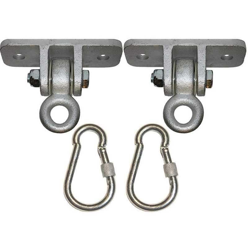 Steel Hanging Carabiner Hangers Seat Trapeze Sets Play Swing Hangers Locking Snap Hooks Heavy Duty Swing Hook Bl15211