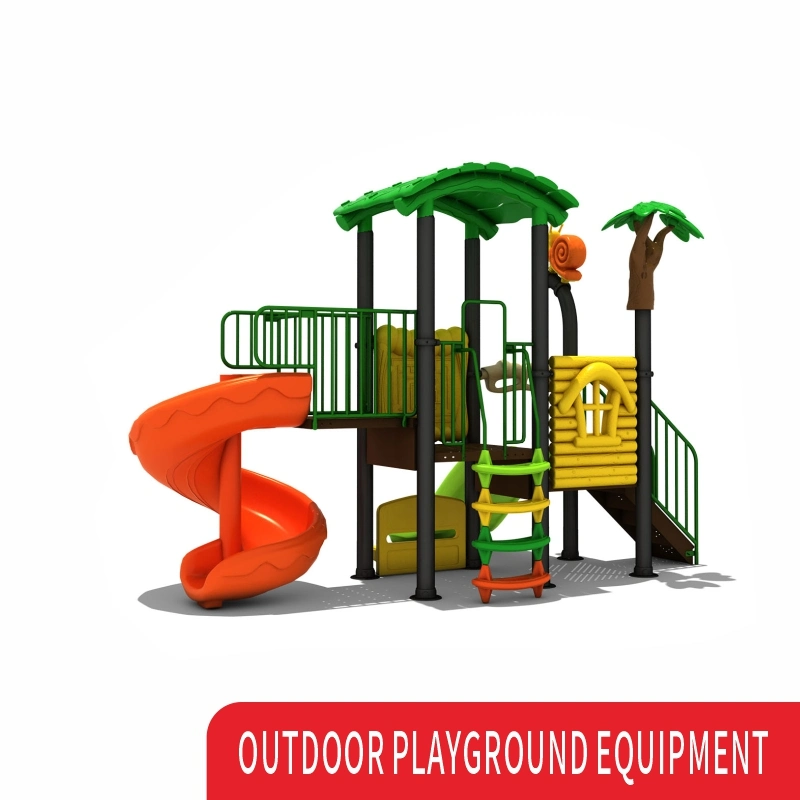 Cheap Community Outdoor Playground Equipment Children Climbing Plastic Slide