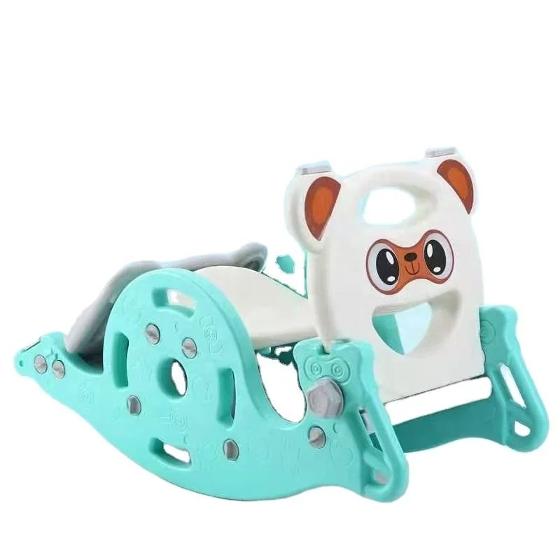 Kids Toy Indoor Plastic Rocking Horse and Safe Slide