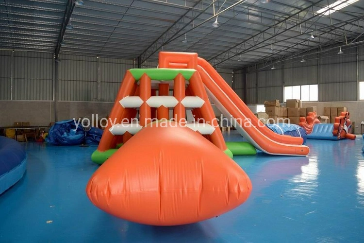 Inflatable Totter Slide with Climbing Water Park Toy