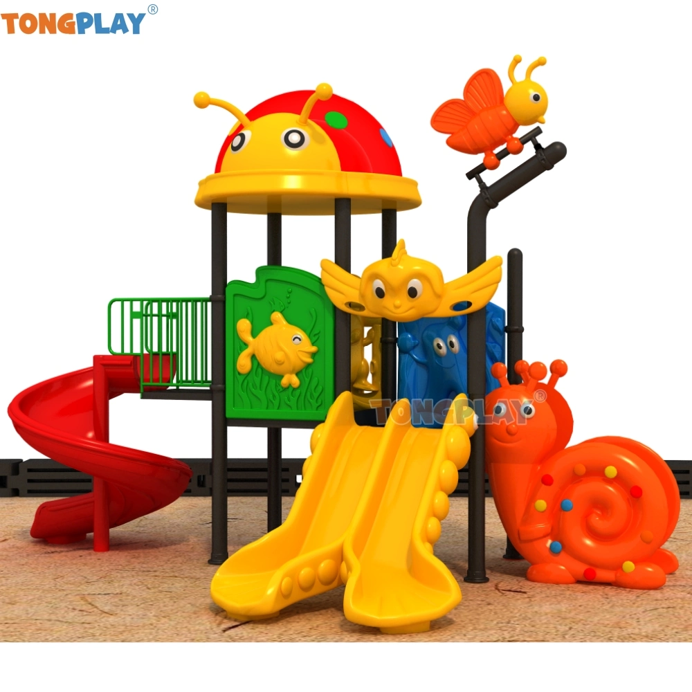 Colorful Outdoor Playground Climbing Amusement Plastic Slide Playground