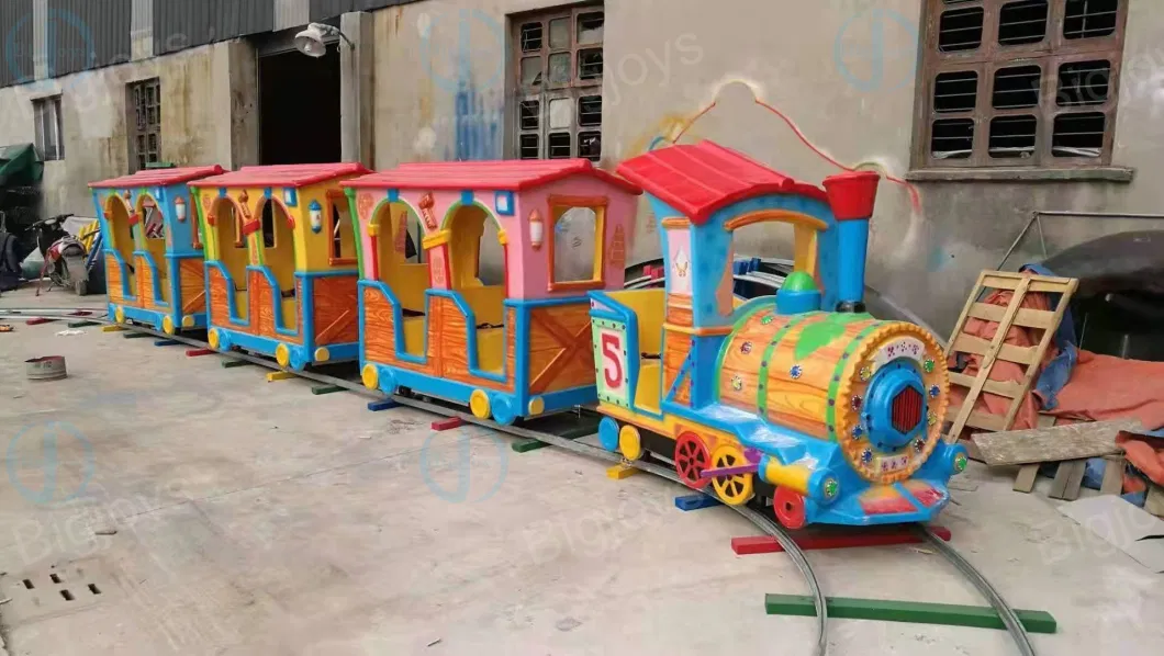 Snow Ice Outdoor Kids Train Track Electric Amusement Park Train for Sale