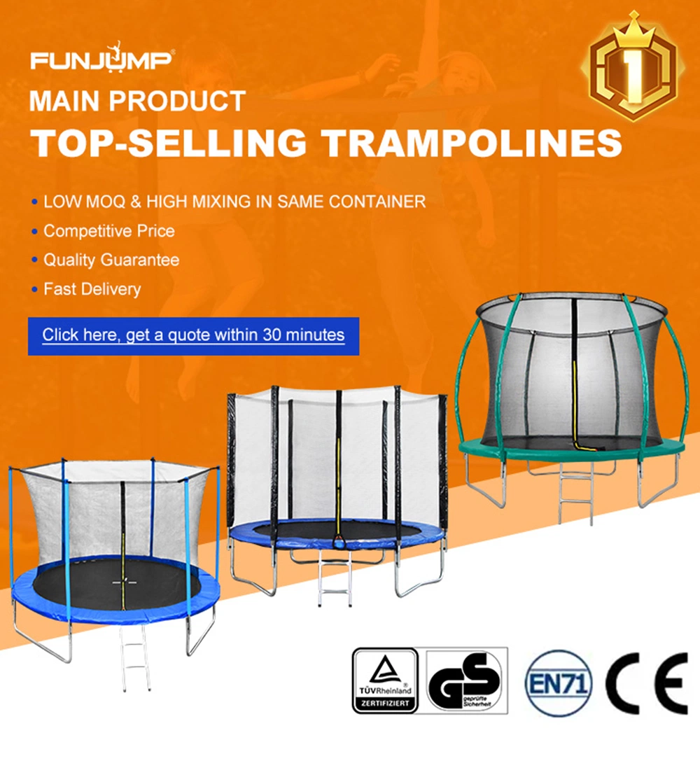 Funjump Good Quality Large Round 10FT Children&prime;s Outdoor Sports Trampoline