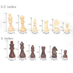 Educational Toy Classic International Wooden Chess Board Games for Adults and Children