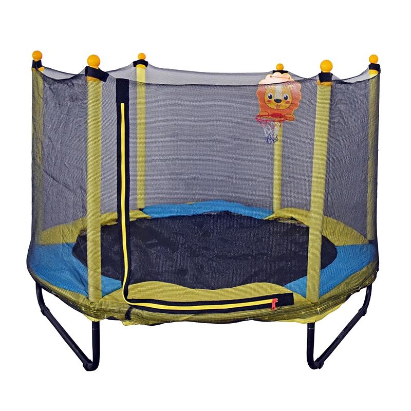 Funjump New Style Customized Color Mini 55inch Kids Indoor Trampoline with Safety Net