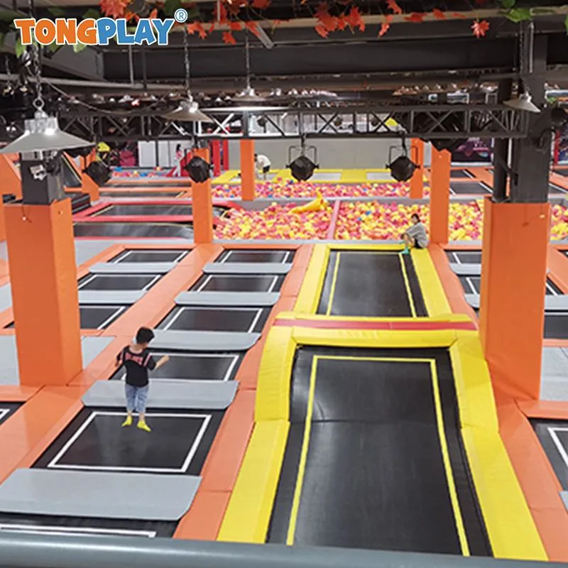 Indoor Trampoline Park Soft Play Equipment Fitness Play Indoor Gymnastic Trampoline