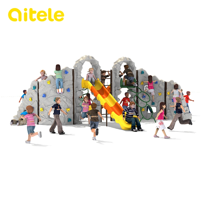 Outdoor Garden Exercise Climbing Frame with Slide for Kids