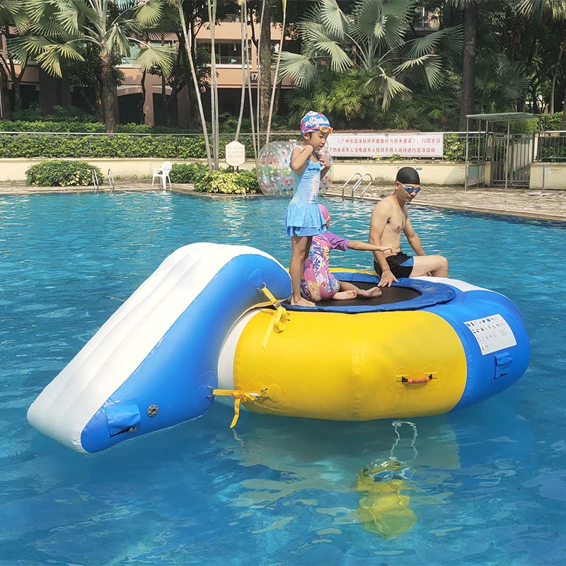 Bouncia Inflatable Water Game Water Trampoline Combo with Slide for Pool