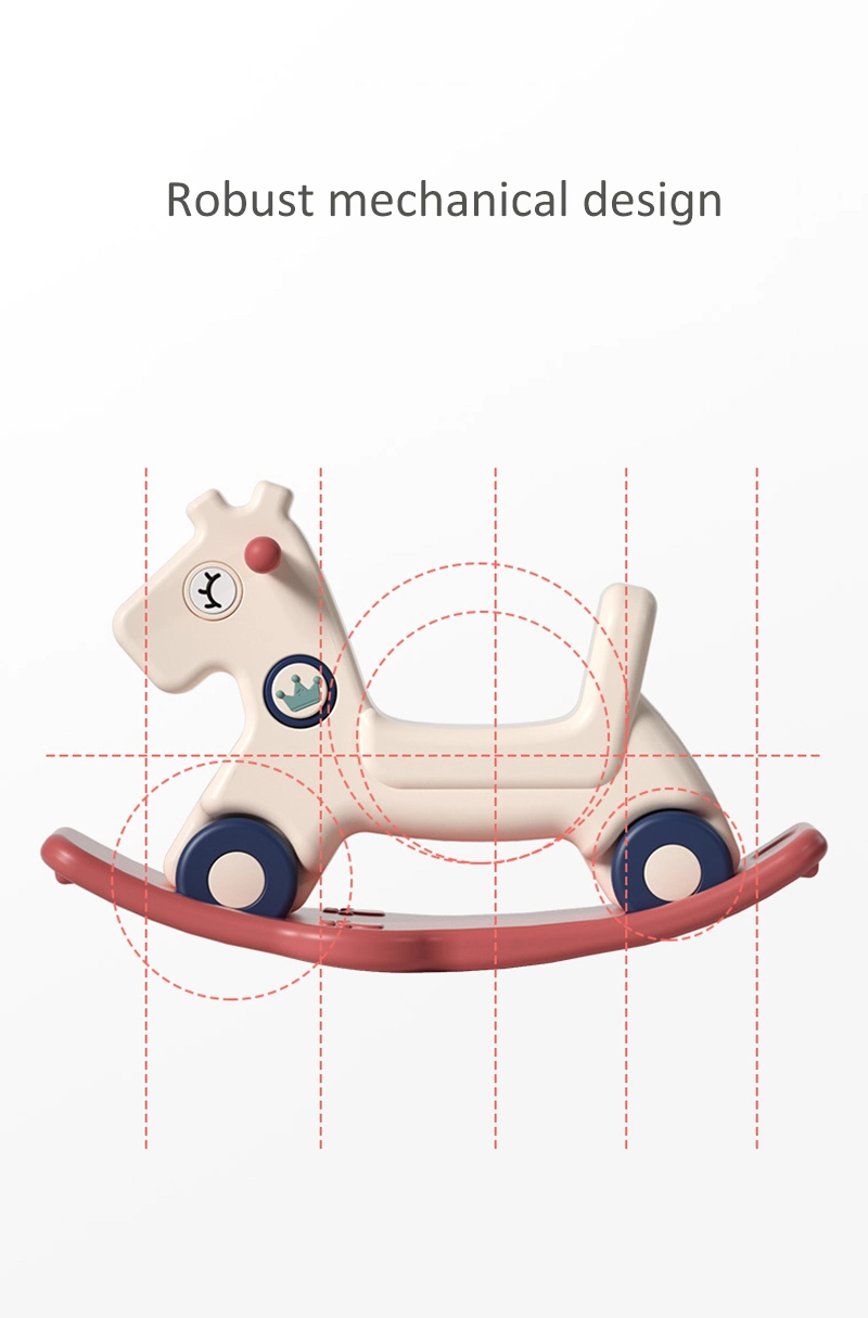 Wholesale Hot Sell Mechanical Rocking Horse Children Slide Rocking Horse Kids Deer Rocking Horse for Kindergarten Indoor Outdoor