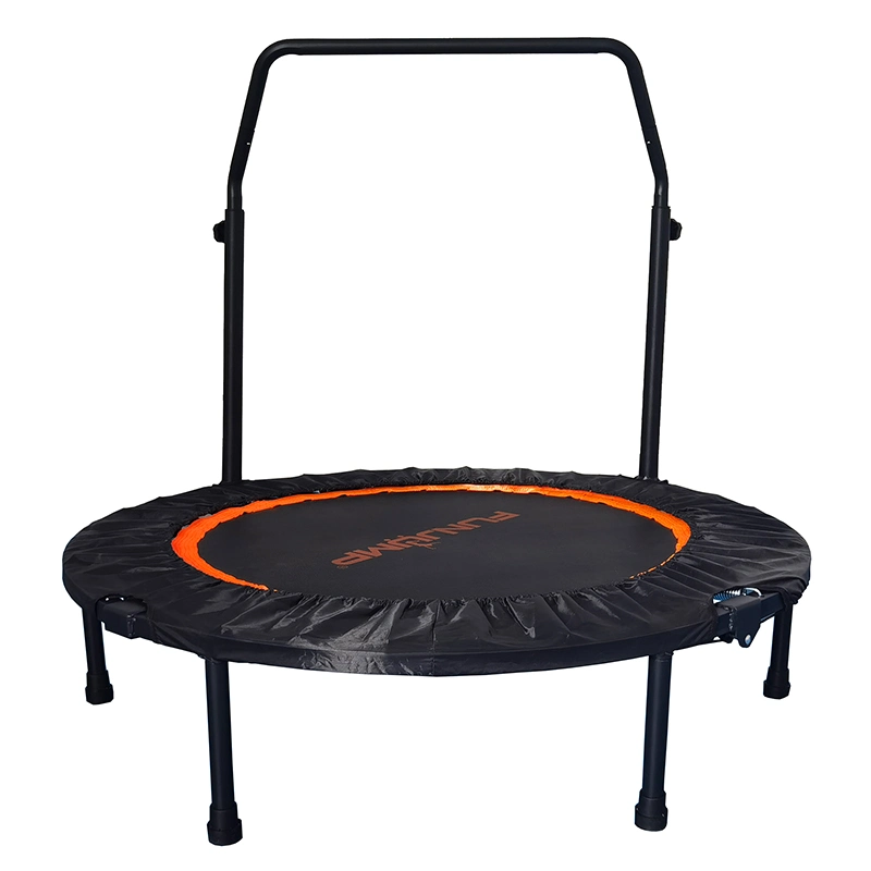 Funjump 51inch Indoor Hexagonal Bungee Fitness Mini Trampoline with Handle