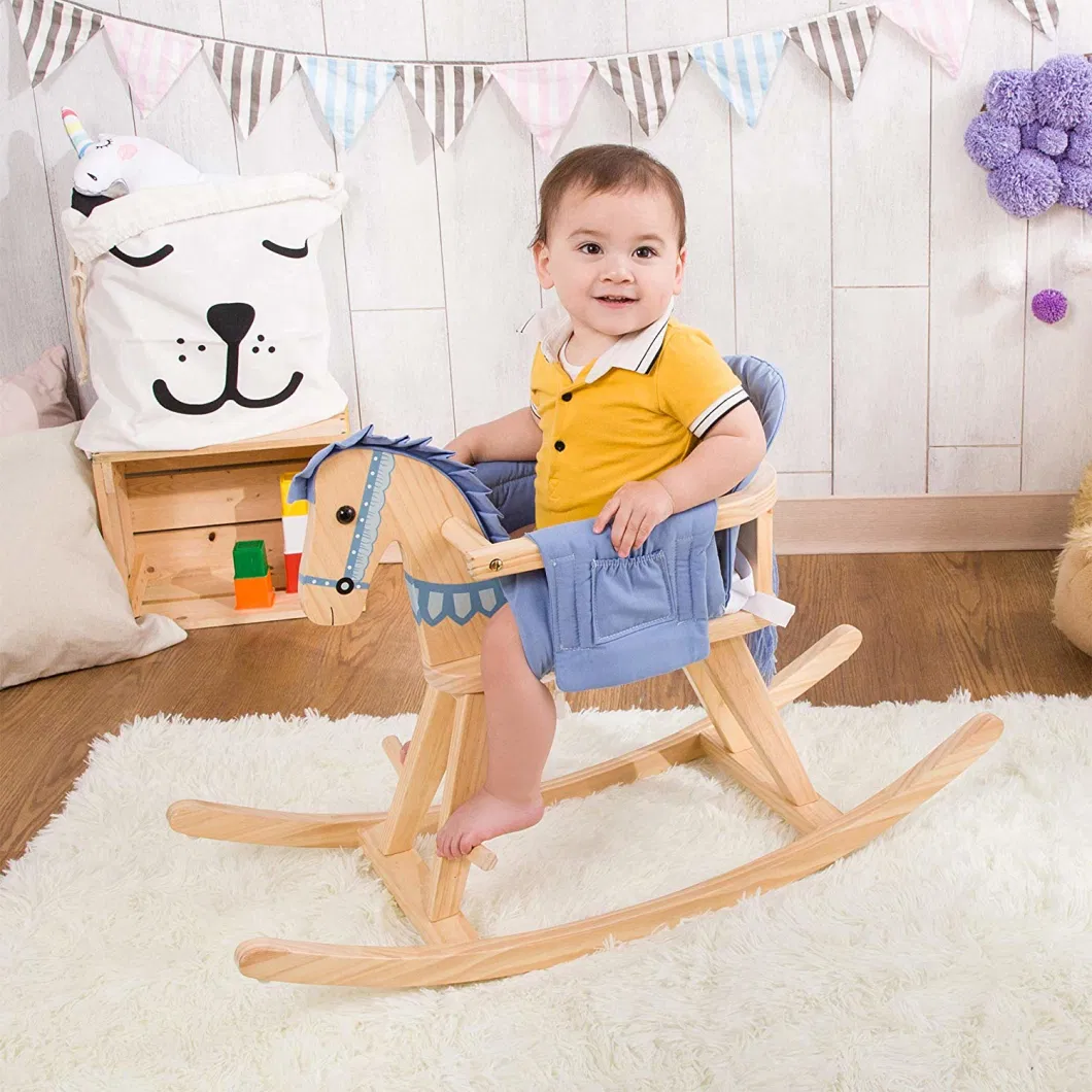 Rattan-Weaved Rocking Horse Eco-Friendly