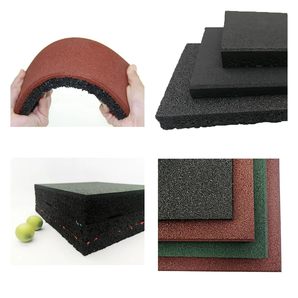 Customized Mildew Resistance Rubber Gym Mat Shock Resistant Rubber Flooring Mat for Play Area