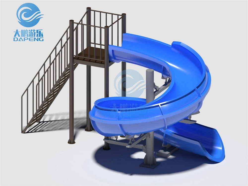 Outdoor Water Park Playground Pool Games Spiral Tube Slide