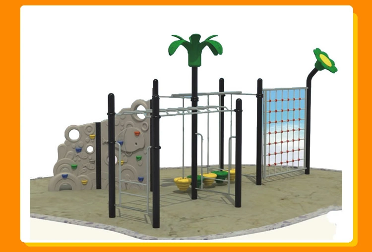 Customized Fabulous Kids Backyard Rock Climbing Wall with Monkey Bar Manufacturers