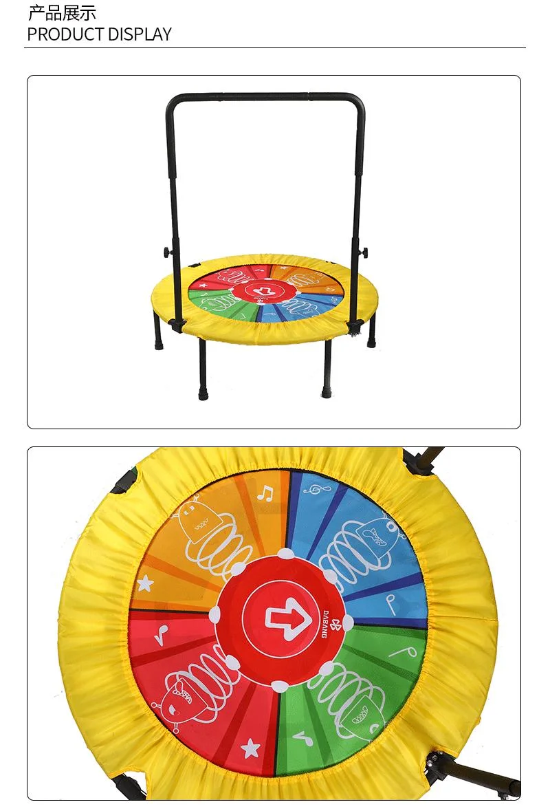 Rebounder Trampoline for Adults with Bar, Mini Trampoline for Adults Fitness