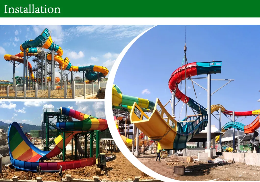 Spuer Bowl Water Park Commercial Customized FRP Slide of Amusemnt Park Water Play Equipment