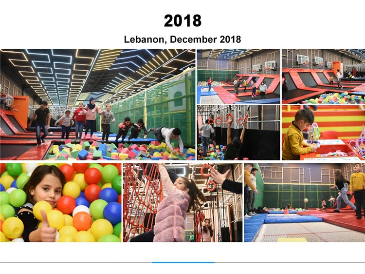 Commercial Large High Quality Amusement Park Trampoline Indoor Kids Adults Big Size with Slide