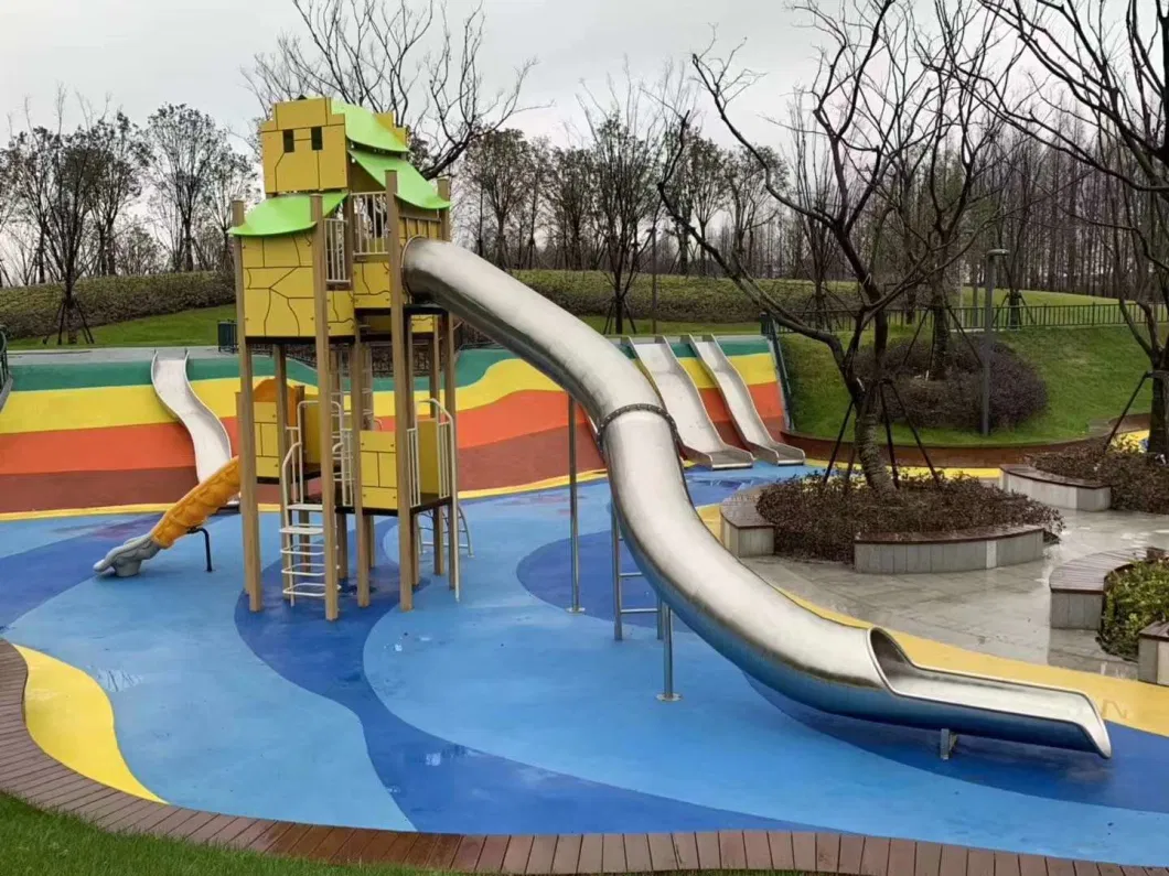 Qdbxg014 Stainless Steel Slide Outdoor Amusement Equipment Climbing Park Playground Equipment