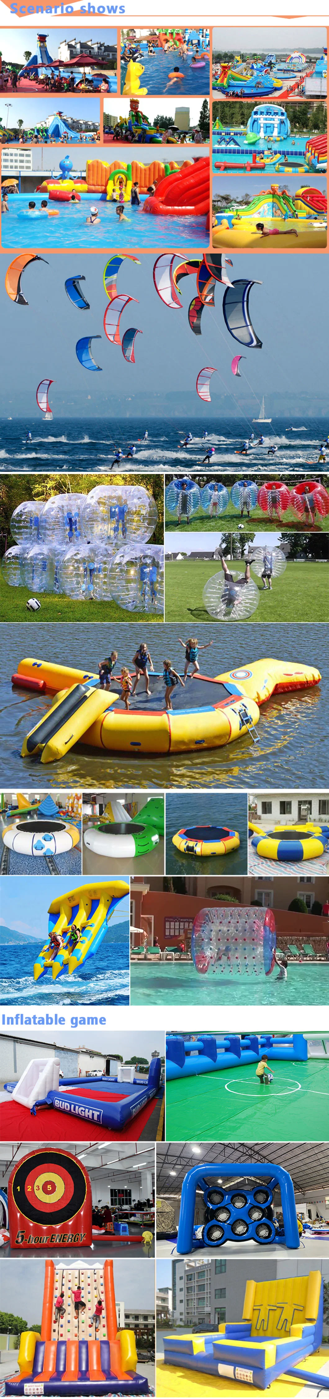 Factory Commercial Large Durable Water Bouncer Round Inflatable Floating Trampoline