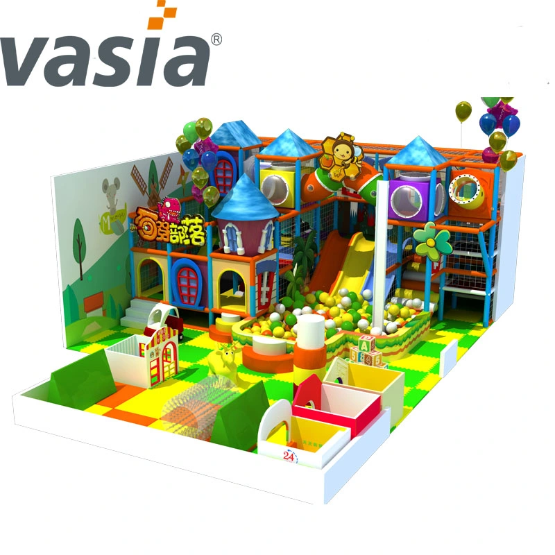 Plastic Rainbow Indoor Kids Slide Playground