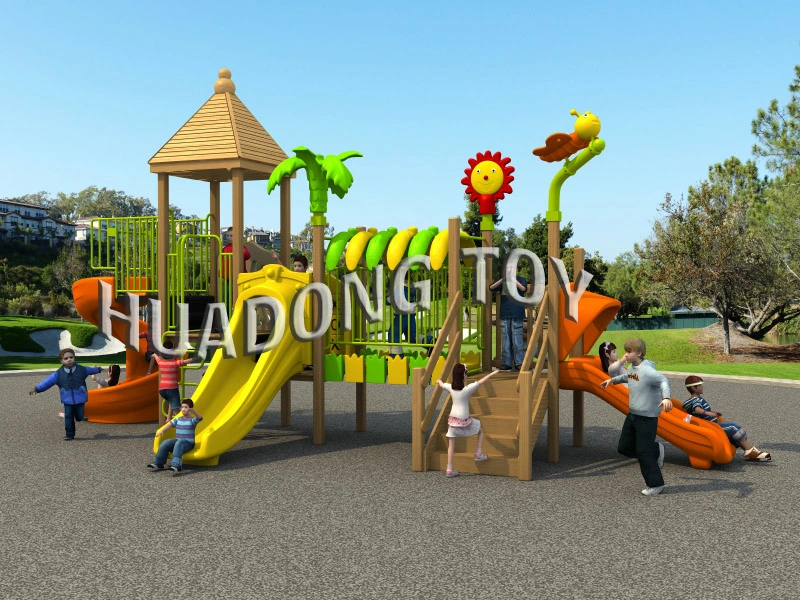 2023 Wooden Children Outdoor Play Slides